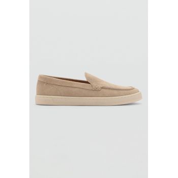 Pantofi loafer de piele intoarsa