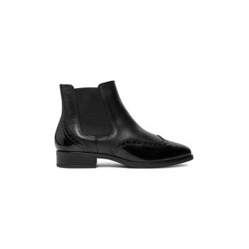 Botine dama - 304121 - Piele ecologica - Negru -