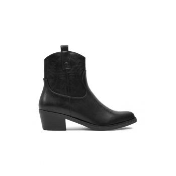 Botine dama - 304331 - Piele naturala - Negru