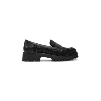 Mocasini dama - 304121 - Textil - Negru -