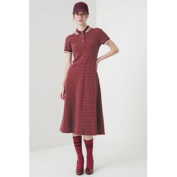 Rochie polo din amestec de bumbac organic