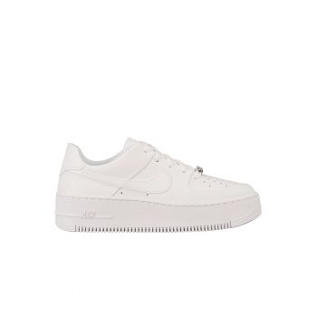 Pantofi sport dama W Air Force 1 Sage Low - piele naturala - alb