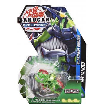 Figurina Bakugan Evolutions Platinum Series, Sectanoid, Verde, 6 cm