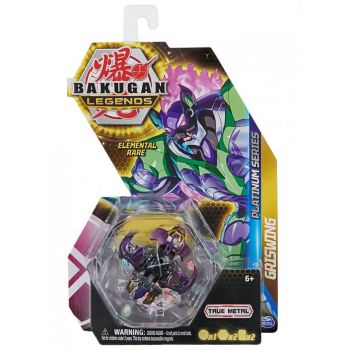 Figurina Bakugan Legends Platinum Series - Griswing, Negru, 10 cm, 6 ani+