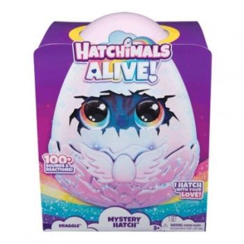 Figurina surpriza Hatchimals Alive Draggle, Spin Master