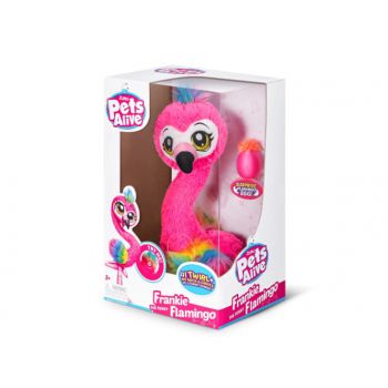 Jucarie de plus interactiva Frankie flamingo dansator, 38 cm, Pets Alive