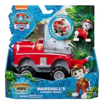 Masinuta cu figurina Paw Patrol - Masina elefant a lui Marshall, Jungle Pups