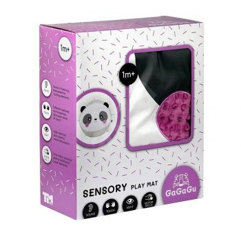 Saltea de joaca senzoriala pentru bebelusi Gagagu, Panda, +1 luna, Multicolor