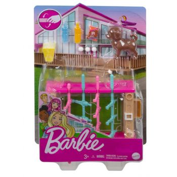 Set de joaca Barbie - Masa de fotbal cu accesorii