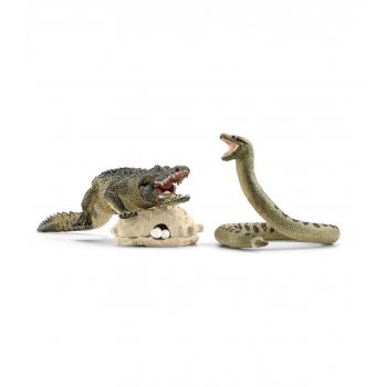 Set Figurine Schleich, Pericol in Mlastina, 19 x 6 x 15 cm