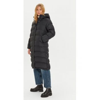 Geaca din puf Bibi PL402437 Negru Loose Fit - Poliester