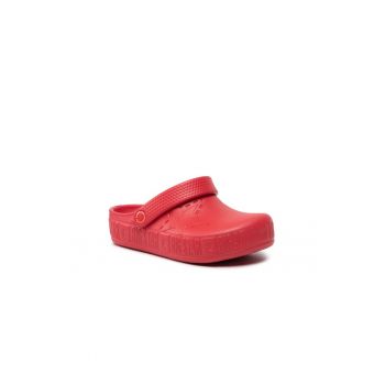 Papuci flip-flop pentru copii - Textil - Rosu