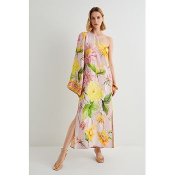 Rochie dreapta cu model floral