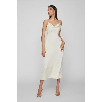 Rochie maxi cu aspect de satin