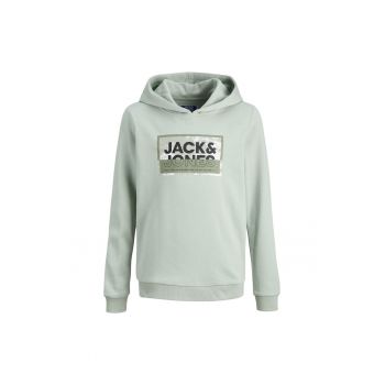 Hanorac JACK &JONES Logan Print Hood JNR Gri