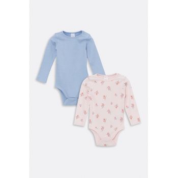 Set de body-uri cu imprimeu floral - 2 piese