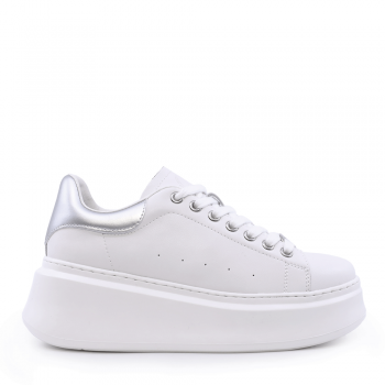 Sneakers ușori femei Benvenuti albi din piele 3749DP002AAG