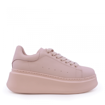 Sneakers ușori femei Benvenuti roz din piele 3749DP002RO