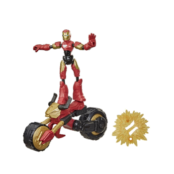 Marvel Avengers Bend And Flex Flex Rider Iron Man 2in1