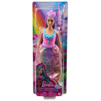 Papusa Barbie Dreamtopia Princess Curvy With Purple Hair (hgr17)