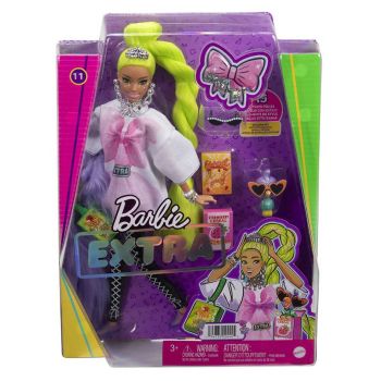 Papusa Barbie Extra Neon Green Hair (hdj44)