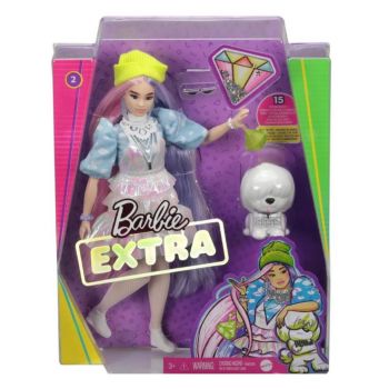 Papusa Barbie Extra Shimmer Look & Pet Puppy (gvr05)