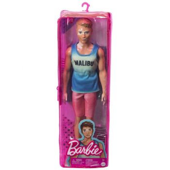 Papusa Barbie Ken Fashionistas Blue Ombre Malibu Tank, Red Shorts Vitiligo (hbv26)