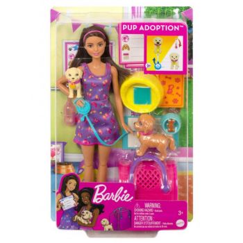 Papusa Barbie & Pup Adoption Set (hkd86)