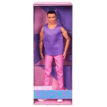 Papusa Ken Barbie Signature Looks With Purple Shirt Model (hjw84)