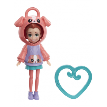 Papusa Polly Pocket Hoodie Buddy Puppy (hkw01)