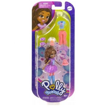 Papusa Polly Pocket Lama Fashion Dark Skin (hkv85)