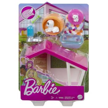 Set Barbie Mini Dog House W/pets (grg78)