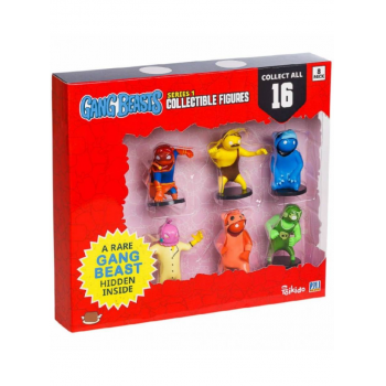 Set Gang Beasts Collectible 8 Pack Deluxe Box Including 2 Rare Hidden Characters S1 Rand