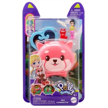 Set Polly Pocket Mini Pet Connects Fox Compact (hkv49)