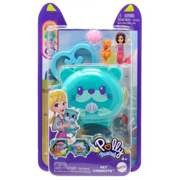 Set Polly Pocket Mini Pet Connects - Otter Compact (hkv48)