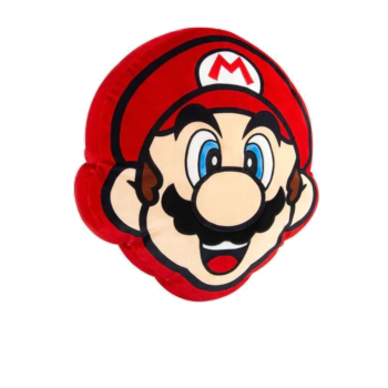 Super Mario Bros. Head Cushion 27cm