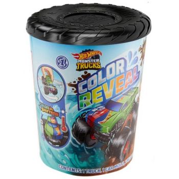 Vehicul Hot Wheels Monster Trucks Color Reveal (random) (hjf39)