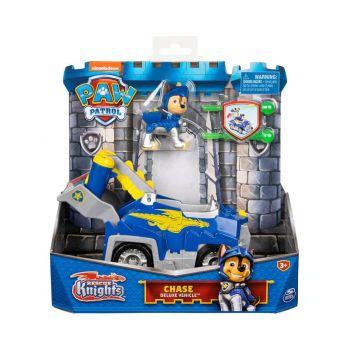 Vehiculul Paw Patrol Rescue Knights Chase Deluxe Themed