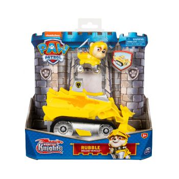 Vehiculul Paw Patrol Rescue Knights Rubble Deluxe Themed