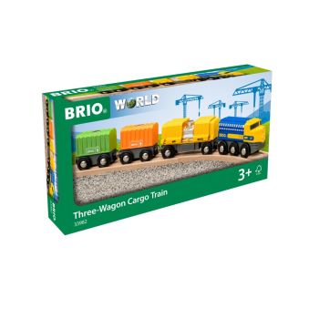 Brio Three-wagon Cargo Train (33982)