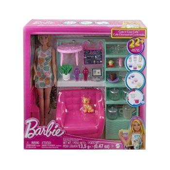 Papusa Barbie Wellness Cute N Cozy Cafe (hkt94)