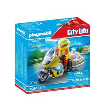 Playmobil Emergency Doctor Motorbike & Flashing Light (71205)