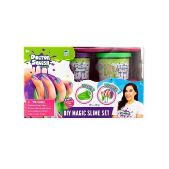 Set Doctor Squish Diy Magic Slime Double Set Green And Purple (38496)