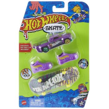 Set Hot Wheels Skate - Solid Muscle Feline Risky Tony Hawk Fingerboard Set (hng64)