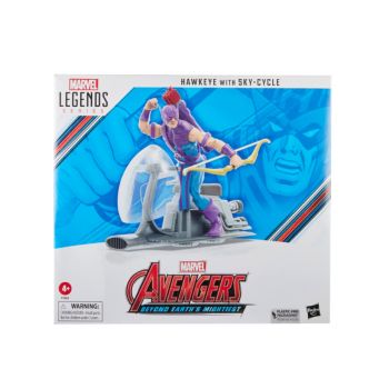 Avengers Legends Series Hawkeye With Sky Cycle 60th Anniversary 15cm