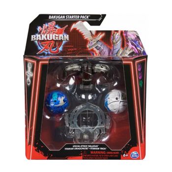 Bakugan Starter Pack Special Attack Nillious/titanium Dragonoid/titanium Trox (20142185)