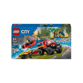 Lego City 4x4 Fire Truck With Rescue Boat (60412)