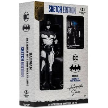 Mcfarlane DC Multiverse Gold Label Collection Batman By Todd Sketch Edition 18cm