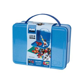 Plus-plus Suitcase Metal Blue 600pc