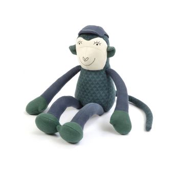 Plus Smallstuff Monkey Simon Blue/ Green 50cm